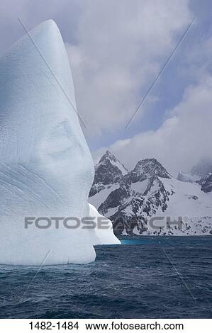 Picture - sky, white, snow, water, cloud, sea, ocean. Fotosearch