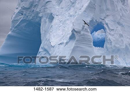 Stock Photo - sky, white, water, cloud, sea, ocean, ice. Fotosearch