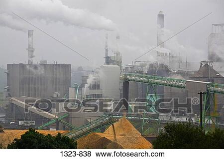 Smoke emerging from smoke stacks of a pulp mill, St. John, New Brunswick, Canada View Large Photo Image Stock Photo - Smoke emerging from smoke stacks of a pulp mill, St. John, New Brunswick, Canada. Fotosearch