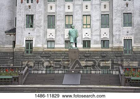 Statue of Bjornstjerne Bjornson the Norwegian author and play director outside a theater, Bergen, Hordaland County, Norway View Large Photo Image Stock Photo - Statue of Bjornstjerne Bjornson the Norwegian author and play director outside a theater, Bergen, Hordaland County, Norway. Fotosearch