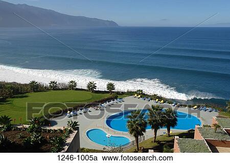 Swimming pool in a hotel, Monte Mar Palace Hotel, Ponta Delgada, Sao Vicente, Madeira, Portugal View Large Photo Image Stock Image - Swimming pool in a hotel, Monte Mar Palace Hotel, Ponta Delgada, Sao Vicente, Madeira, Portugal. Fotosearch