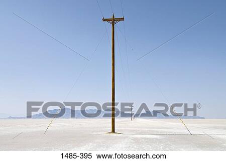 Telephone poles in a field, Bonneville Salt Flats, Utah, USA View Large Photo Image Stock Photography - Telephone poles in a field, Bonneville Salt Flats, Utah, USA. Fotosearch