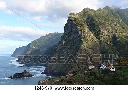 Town at the coast, Ponta Delgada, Sao Vicente, Madeira, Portugal View Large Photo Image Stock Image - Town at the coast, Ponta Delgada, Sao Vicente, Madeira, Portugal. Fotosearch