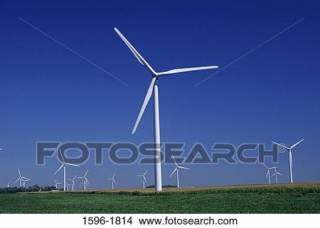 Wind turbines on a hill, Pipestone County, Minnesota, USA View Large Photo Image Picture - Wind turbines on a hill, Pipestone County, Minnesota, USA. Fotosearch