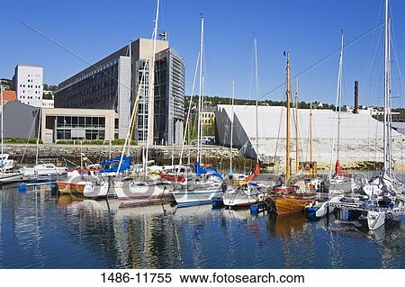 Yachts at a marina, Polaria Museum, Tromso, Toms County, Nord-Norge, Norway View Large Photo Image Stock Photography - Yachts at a marina, Polaria Museum, Tromso, Toms County, Nord-Norge, Norway. Fotosearch
