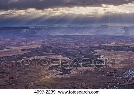 Stock Photo - Aerial view of a canyon, Buck Canyon Overlook, Canyonlands National Park, Utah, USA. Fotosearch