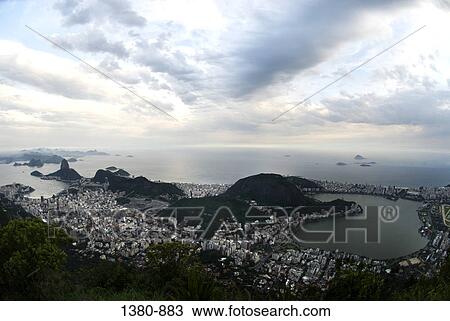 Aerial view of a cityscape, Rio de Janeiro, Brazil View Large Photo Image Stock Image - Aerial view of a cityscape, Rio de Janeiro, Brazil. Fotosearch