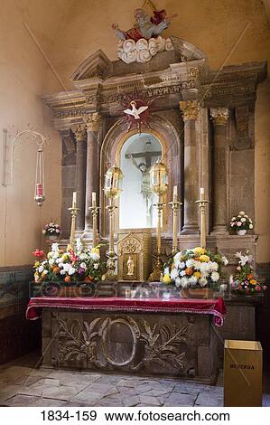 Stock Photo - Altar in a church, Atotonilco, Guanajuato, Mexico. Fotosearch