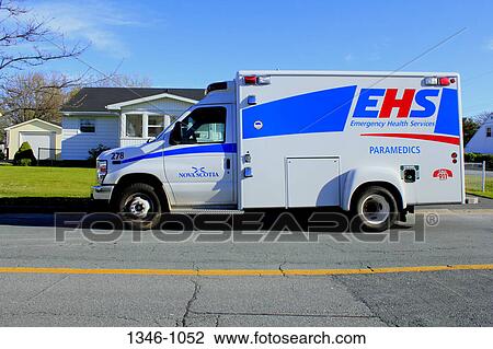 Ambulance on the road, Nova Scotia, Canada View Large Photo Image Stock Image - Ambulance on the road, Nova Scotia, Canada. Fotosearch