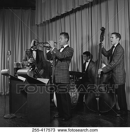 Band performing on stage View Large Photo Image Stock Image - Band performing on stage. Fotosearch