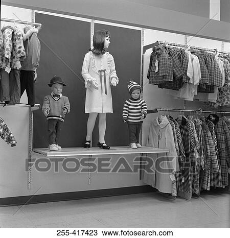 Children mannequins in clothing store View Large Photo Image Stock Image - Children mannequins in clothing store. Fotosearch