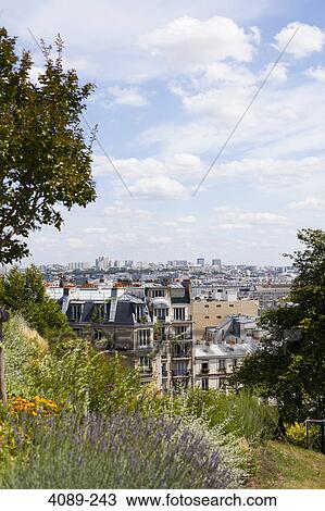 Cityscape viewed from Basilique du Sacre Coeur, Montmartre, Paris, Ile-De-France, France View Large Photo Image Stock Image - Cityscape viewed from Basilique du Sacre Coeur, Montmartre, Paris, Ile-De-France, France. Fotosearch