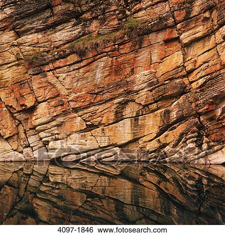 Stock Photograph - Close-up of a rock formation, Jasper National Park, Alberta, Canada. Fotosearch