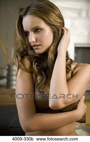 Stock Image - Close-up of a woman underwear, Manhattan, New York City, New York State, USA. Fotosearch