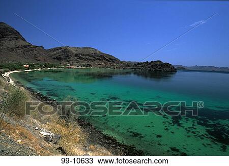 Stock Image - Coastline, Coyote Bay, Cabo San Lucas, Baja California, Mexico. Fotosearch