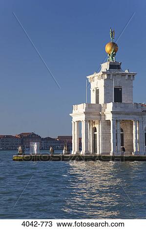 Custom house at waterfront, Dogana di Mare, Grand Canal, Venice, Veneto, Italy View Large Photo Image Stock Image - Custom house at waterfront, Dogana di Mare, Grand Canal, Venice, Veneto, Italy. Fotosearch