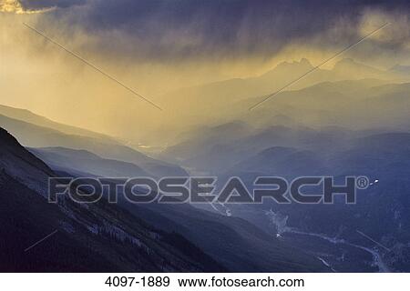 Fog over mountains, Victoria Cross Range, Jasper National Park, Alberta, Canada View Large Photo Image Stock Photo - Fog over mountains, Victoria Cross Range, Jasper National Park, Alberta, Canada. Fotosearch