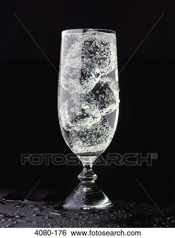 Download Glass Of Club Soda With Ice Cubes Stock Photograph 4080 176 Fotosearch PSD Mockup Templates