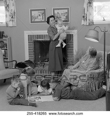 Grandmother and mother with five kids View Large Photo Image Stock Photography - Grandmother and mother with five kids. Fotosearch