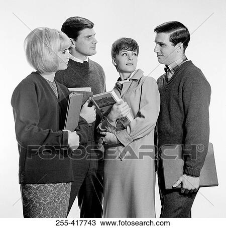 Stock Image - Group of university students. Fotosearch