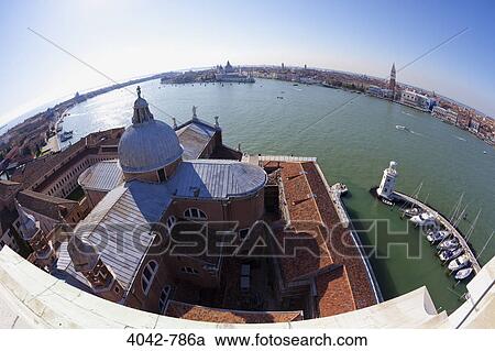 High angle view of a church, Church Of San Giorgio Maggiore, San Giorgio Maggiore, Venice, Veneto, Italy View Large Photo Image Stock Image - High angle view of a church, Church Of San Giorgio Maggiore, San Giorgio Maggiore, Venice, Veneto, Italy. Fotosearch