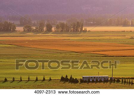 High angle view of a farm, Creston, Thompson-Okanagan, British Columbia, Canada View Large Photo Image Stock Image - High angle view of a farm, Creston, Thompson-Okanagan, British Columbia, Canada. Fotosearch