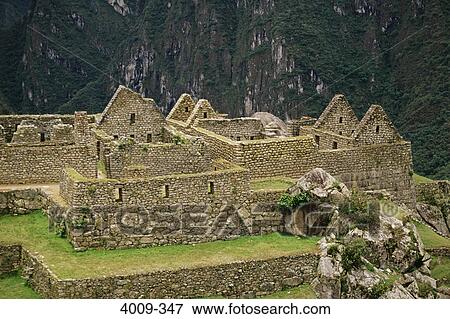 High angle view of an archaeological site, Machu Picchu, Cusco Region, Peru View Large Photo Image Stock Photo - High angle view of an archaeological site, Machu Picchu, Cusco Region, Peru. Fotosearch