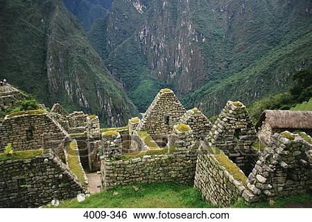 High angle view of an archaeological site, Machu Picchu, Cusco Region, Peru View Large Photo Image Stock Photograph - High angle view of an archaeological site, Machu Picchu, Cusco Region, Peru. Fotosearch