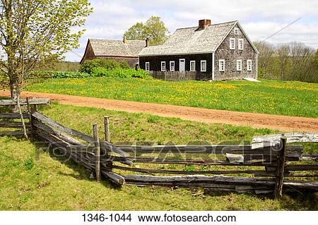 Houses in a field, Ross Farm Museum, New Ross, Nova Scotia, Canada View Large Photo Image Picture - Houses in a field, Ross Farm Museum, New Ross, Nova Scotia, Canada. Fotosearch