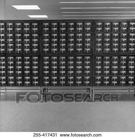 Stock Image - Library card file. Fotosearch
