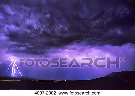 Lightning on a landscape, Alberta, Canada View Large Photo Image Stock Image - Lightning on a landscape, Alberta, Canada. Fotosearch