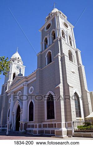 Low angle view of a church, San Fernando Church, Guaymas, Sonora, Mexico View Large Photo Image Stock Image - Low angle view of a church, San Fernando Church, Guaymas, Sonora, Mexico. Fotosearch