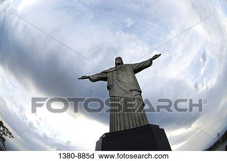 Low angle view of a statue of Jesus Christ, Christ the Redeemer, Mt Corcovado, Rio de Janeiro, Brazil View Large Photo Image Stock Image - Low angle view of a statue of Jesus Christ, Christ the Redeemer, Mt Corcovado, Rio de Janeiro, Brazil. Fotosearch