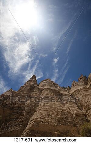 Low angle view of rock formations, Kasha-Katuwe Tent Rocks, Sandoval County, New Mexico, USA View Large Photo Image Stock Image - Low angle view of rock formations, Kasha-Katuwe Tent Rocks, Sandoval County, New Mexico, USA. Fotosearch