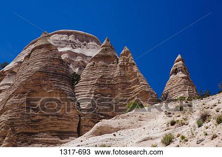 Low angle view of rock formations, Kasha-Katuwe Tent Rocks, Sandoval County, New Mexico, USA View Large Photo Image Stock Image - Low angle view of rock formations, Kasha-Katuwe Tent Rocks, Sandoval County, New Mexico, USA. Fotosearch