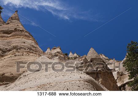 Low angle view of rock formations, Kasha-Katuwe Tent Rocks, Sandoval County, New Mexico, USA View Large Photo Image Stock Photo - Low angle view of rock formations, Kasha-Katuwe Tent Rocks, Sandoval County, New Mexico, USA. Fotosearch