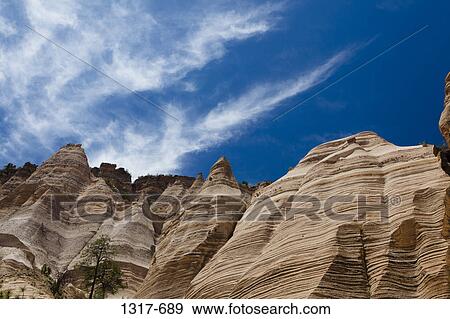 Low angle view of rock formations, Kasha-Katuwe Tent Rocks, Sandoval County, New Mexico, USA View Large Photo Image Stock Photo - Low angle view of rock formations, Kasha-Katuwe Tent Rocks, Sandoval County, New Mexico, USA. Fotosearch