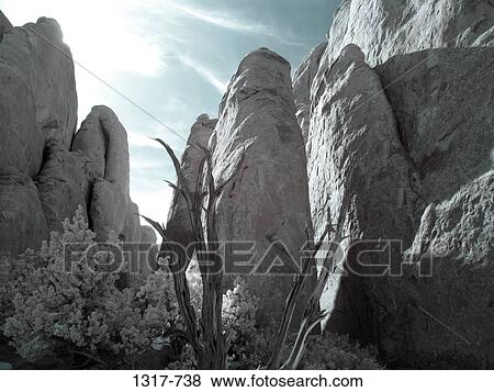 Low angle view of rocks, Arches National Park, Utah, USA View Large Photo Image Stock Photo - Low angle view of rocks, Arches National Park, Utah, USA. Fotosearch