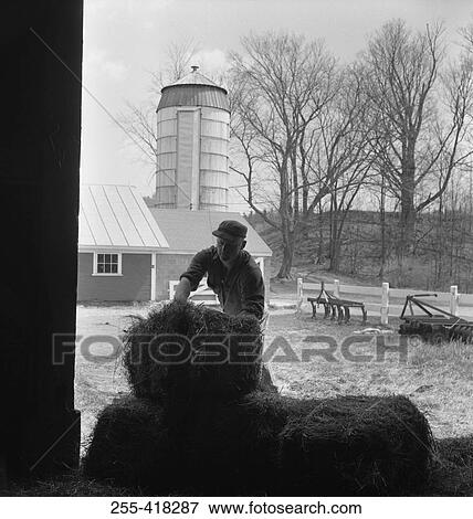 Stock Photo - Man working on farm. Fotosearch