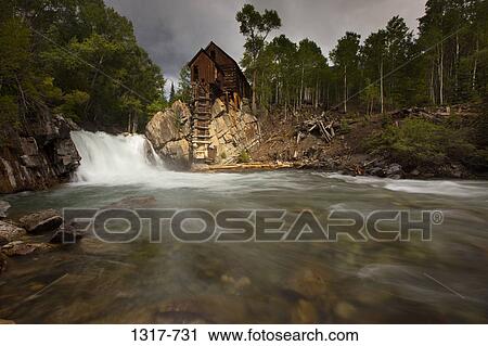 Mill near a waterfall, Crystal Mill, Crystal, White River National Forest, Gunnison County, Colorado, USA View Large Photo Image Stock Image - Mill near a waterfall, Crystal Mill, Crystal, White River National Forest, Gunnison County, Colorado, USA. Fotosearch