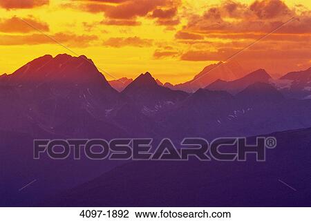 Mountains at dusk, Colin Range, Jasper National Park, Alberta, Canada View Large Photo Image Stock Image - Mountains at dusk, Colin Range, Jasper National Park, Alberta, Canada. Fotosearch