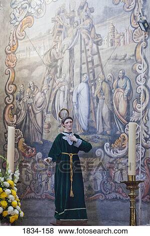 Mural on the wall of a church depicting crucifixion of Christ, Atotonilco, Guanajuato, Mexico View Large Photo Image Stock Photo - Mural on the wall of a church depicting crucifixion of Christ, Atotonilco, Guanajuato, Mexico. Fotosearch
