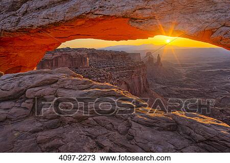 Natural arch in a canyon, Mesa Arch, Island In The Sky, Canyonlands National Park, Utah, USA View Large Photo Image Stock Image - Natural arch in a canyon, Mesa Arch, Island In The Sky, Canyonlands National Park, Utah, USA. Fotosearch