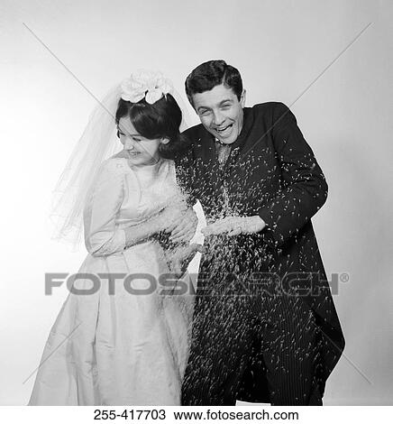 Newly married couple portrait View Large Photo Image Stock Image - Newly married couple portrait. Fotosearch