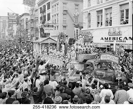 Stock Photograph - Parade on city street. Fotosearch
