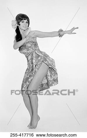 Portrait of pin-up girl dancing View Large Photo Image Stock Photograph - Portrait of pin-up girl dancing. Fotosearch