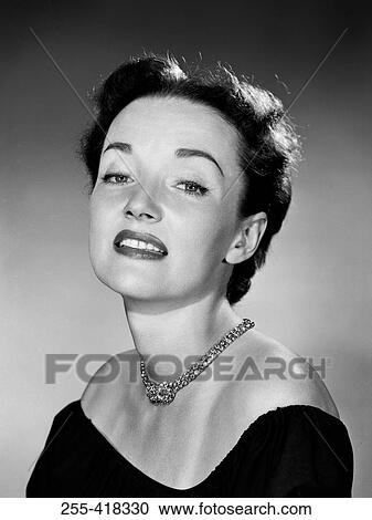 Stock Image - Portrait of woman. Fotosearch