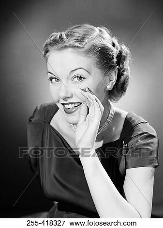 Stock Photo - Portrait of woman. Fotosearch