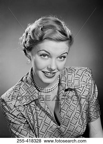 Stock Photo - Portrait of woman. Fotosearch