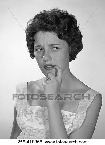 Stock Photo - Portrait of woman. Fotosearch